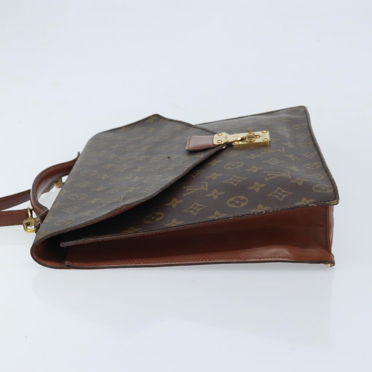 LOUIS VUITTON Monogram Porte Documents Bandouliere Bag M53338 LV Auth hk3555