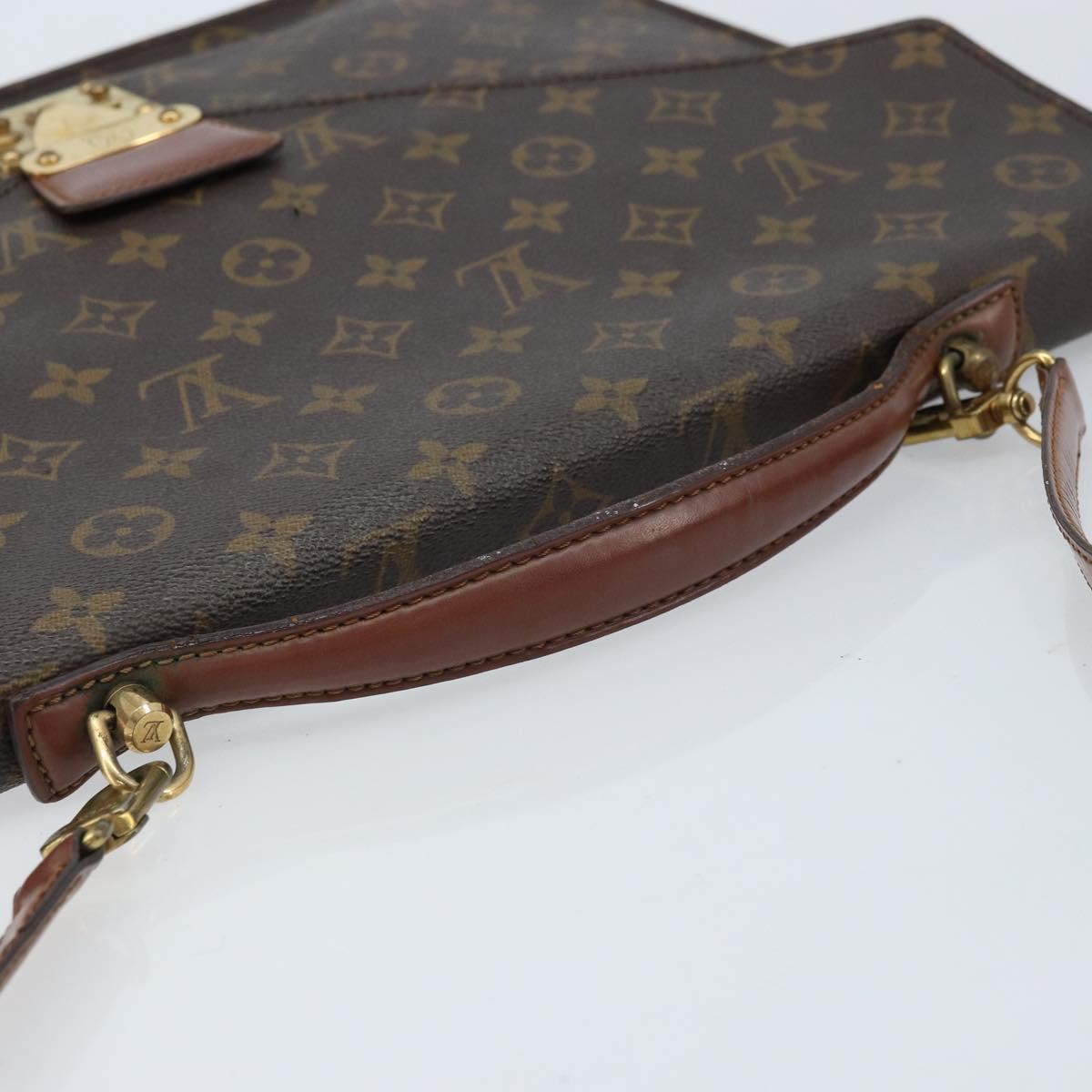 LOUIS VUITTON Monogram Porte Documents Bandouliere Bag M53338 LV Auth hk3555