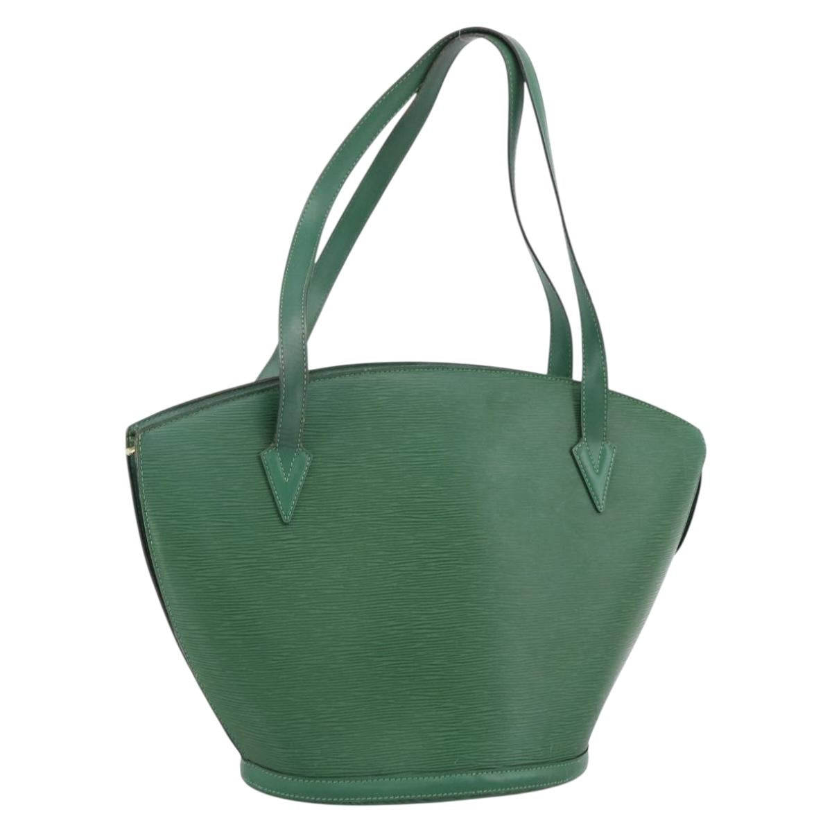 LOUIS VUITTON Epi Saint Jacques Shopping Bag Green M52274 LV Auth hk3556