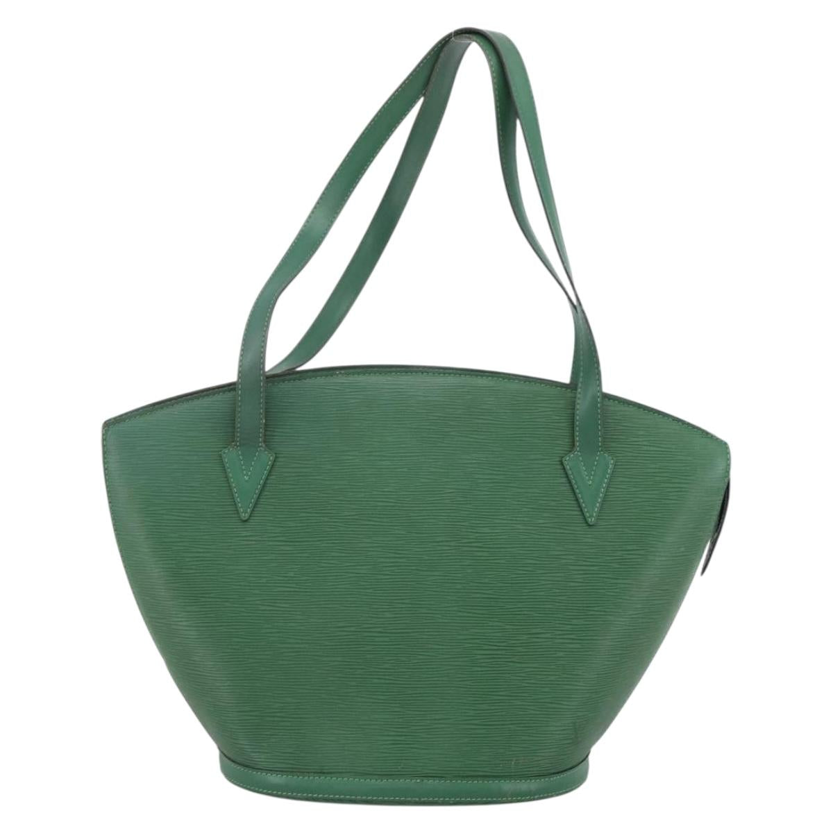 LOUIS VUITTON Epi Saint Jacques Shopping Bag Green M52274 LV Auth hk3556