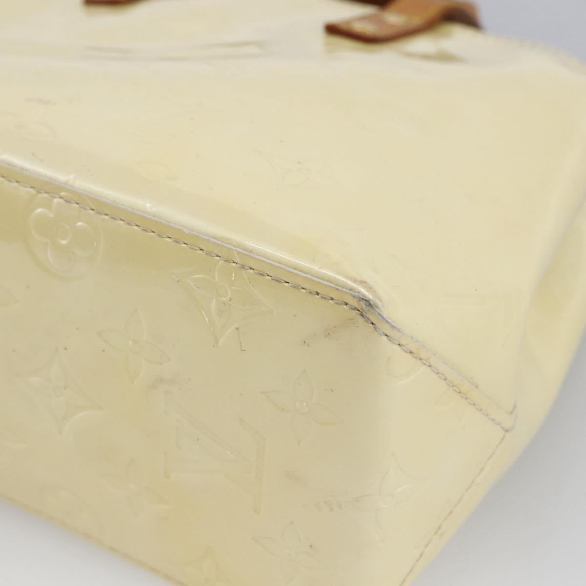 LOUIS VUITTON Monogram Vernis Reade PM Hand Bag Perle M91336 LV Auth hk3557