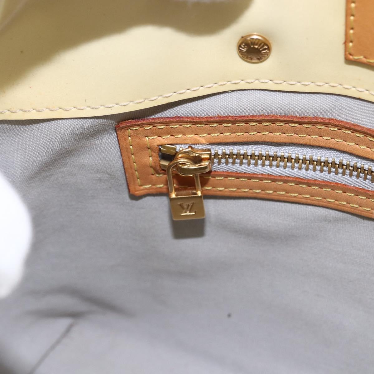 LOUIS VUITTON Monogram Vernis Reade PM Hand Bag Perle M91336 LV Auth hk3557