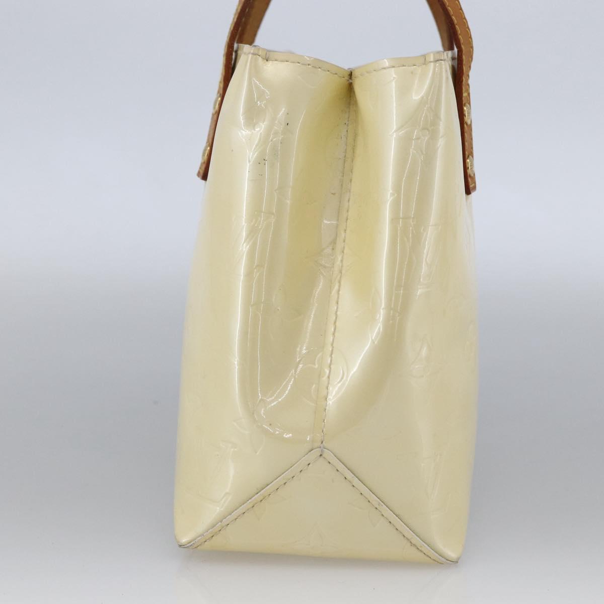 LOUIS VUITTON Monogram Vernis Reade PM Hand Bag Perle M91336 LV Auth hk3557