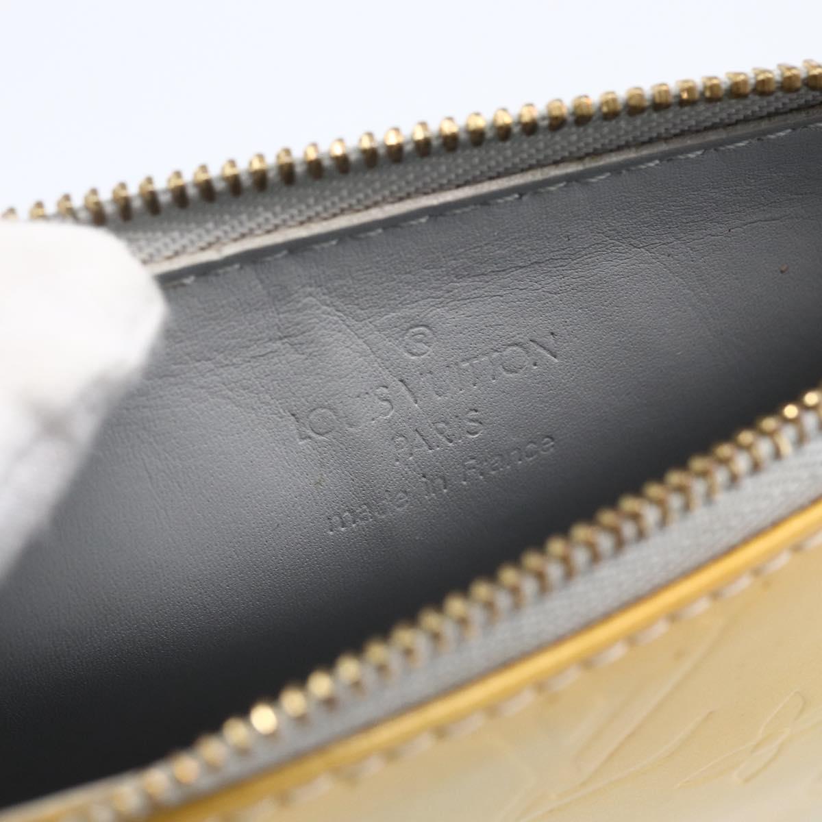 LOUIS VUITTON Monogram Vernis Lexington Accessory Pouch Gris M91056 Auth hk3559