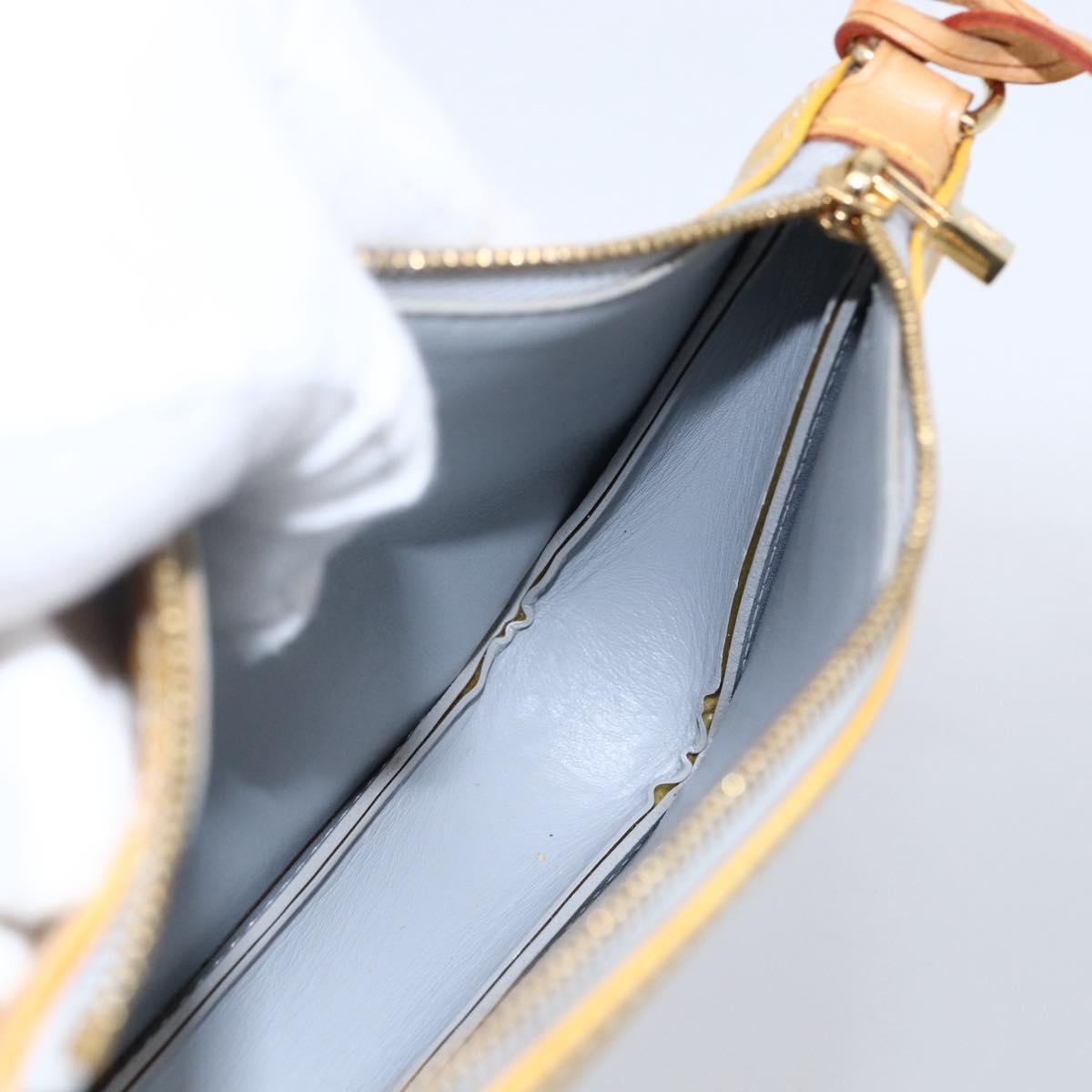 LOUIS VUITTON Monogram Vernis Lexington Accessory Pouch Gris M91056 Auth hk3559
