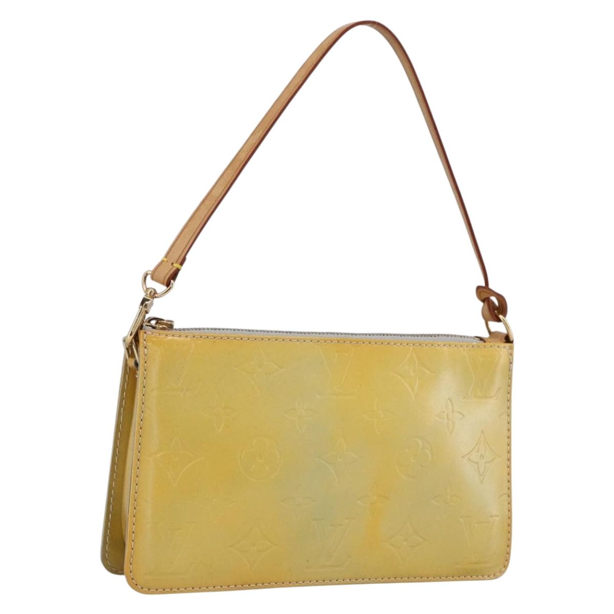 LOUIS VUITTON Monogram Vernis Lexington Accessory Pouch Gris M91056 Auth hk3559