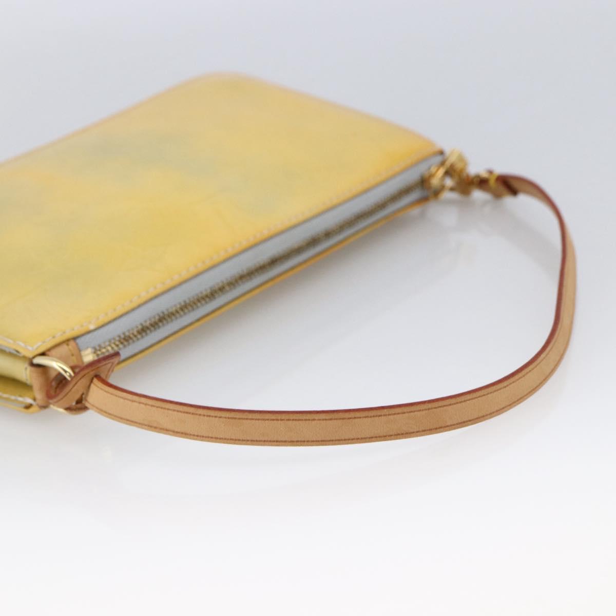 LOUIS VUITTON Monogram Vernis Lexington Accessory Pouch Gris M91056 Auth hk3559