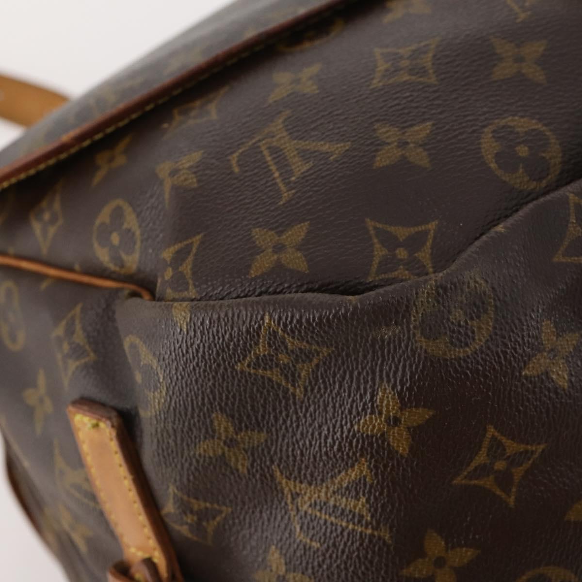 LOUIS VUITTON Monogram Saumur 35 Shoulder Bag M42254 LV Auth hk3565