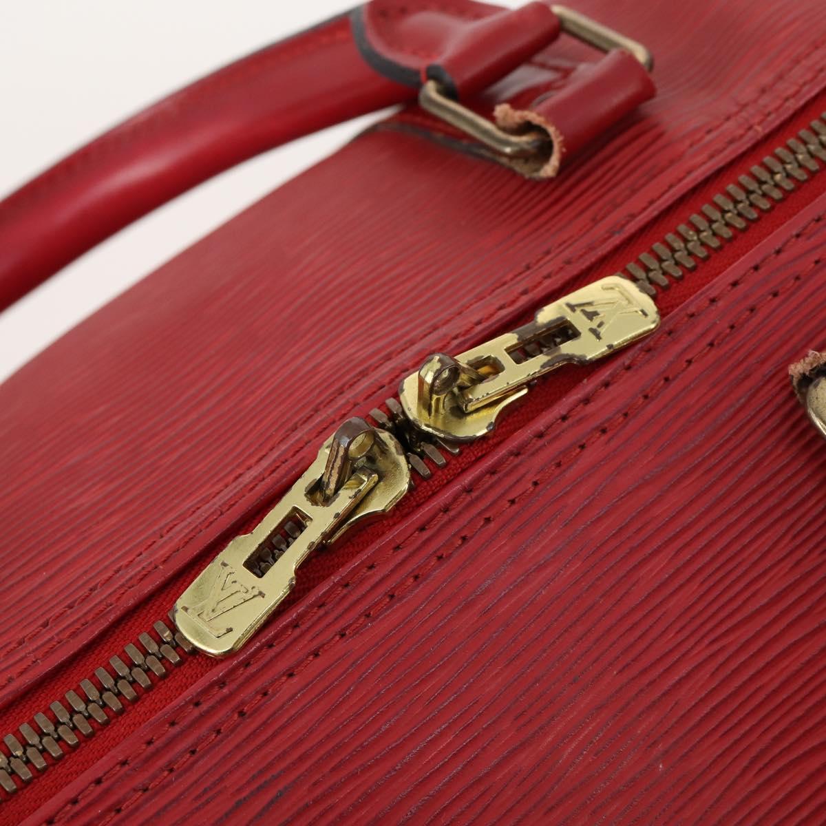 LOUIS VUITTON Epi Keepall 50 Boston Bag Red M42967 LV Auth hk3568