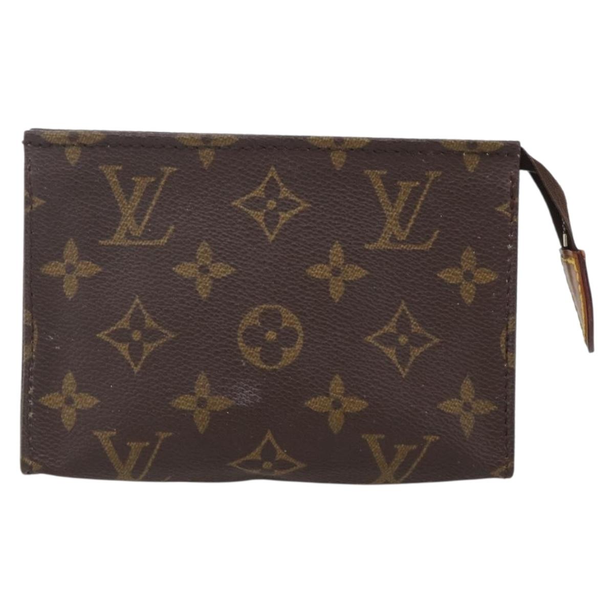 LOUIS VUITTON Monogram Poche Toilette 15 Pouch M47546 LV Auth hk3573