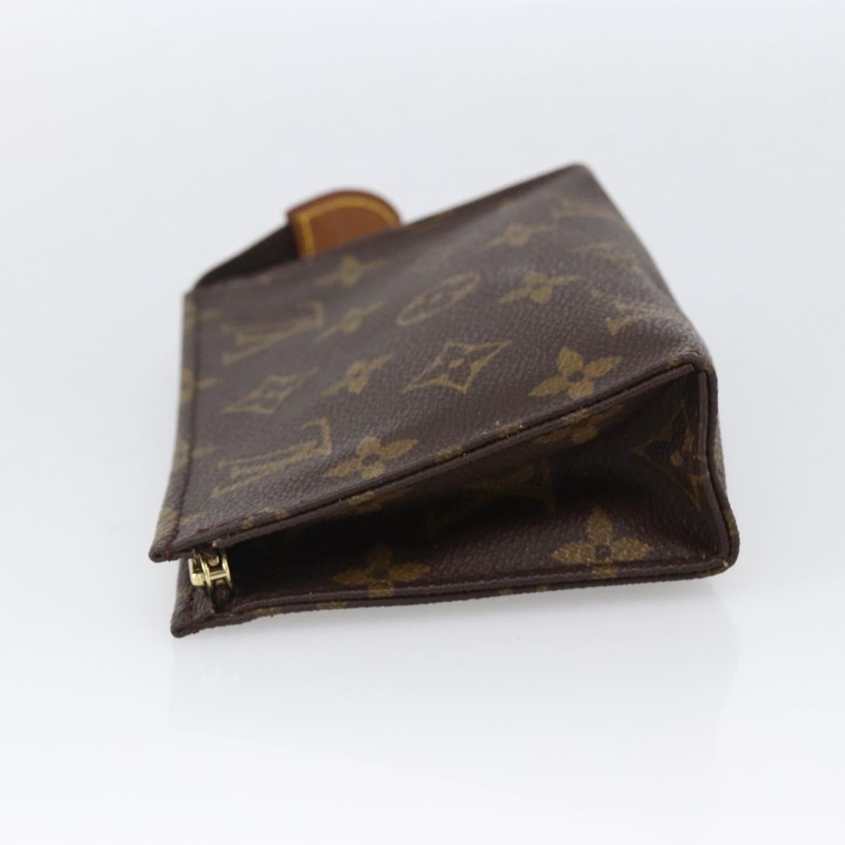 LOUIS VUITTON Monogram Poche Toilette 15 Pouch M47546 LV Auth hk3573