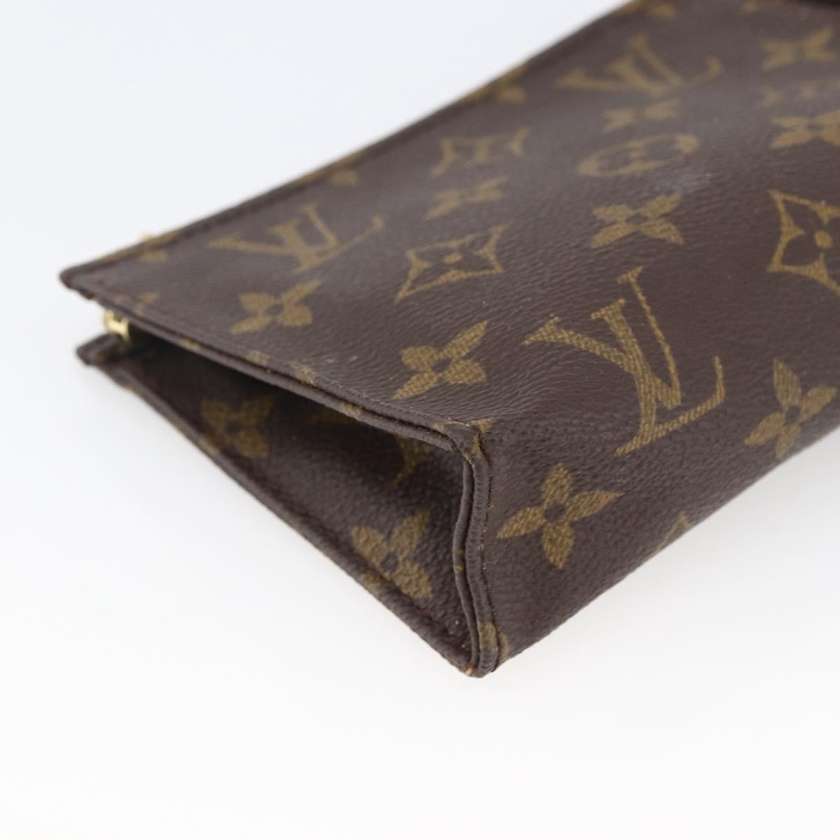 LOUIS VUITTON Monogram Poche Toilette 15 Pouch M47546 LV Auth hk3573