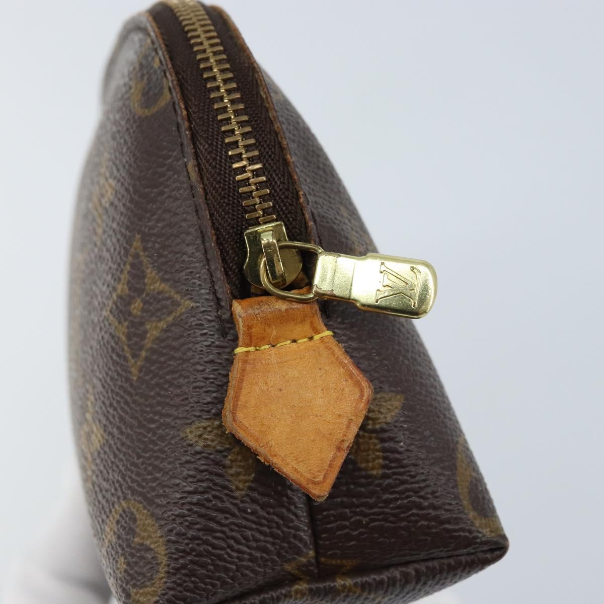 LOUIS VUITTON Monogram Pochette Cosmetic PM Pouch M43998 LV Auth hk3576