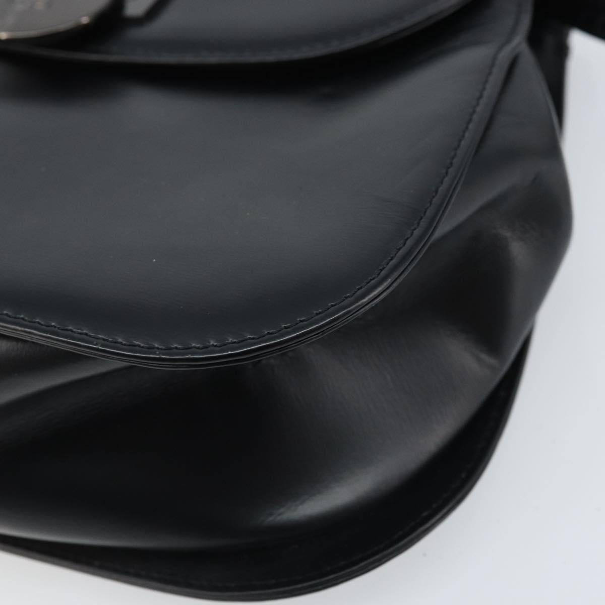 GIVENCHY Hand Bag Leather 2way Black Auth hk3584