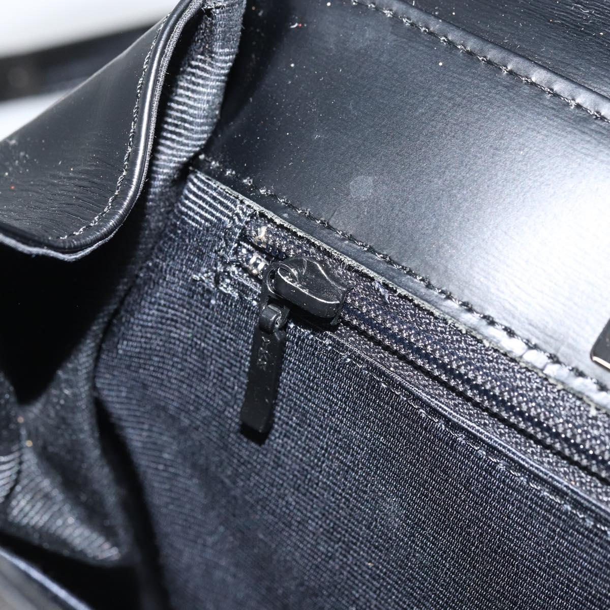 GIVENCHY Hand Bag Leather 2way Black Auth hk3584