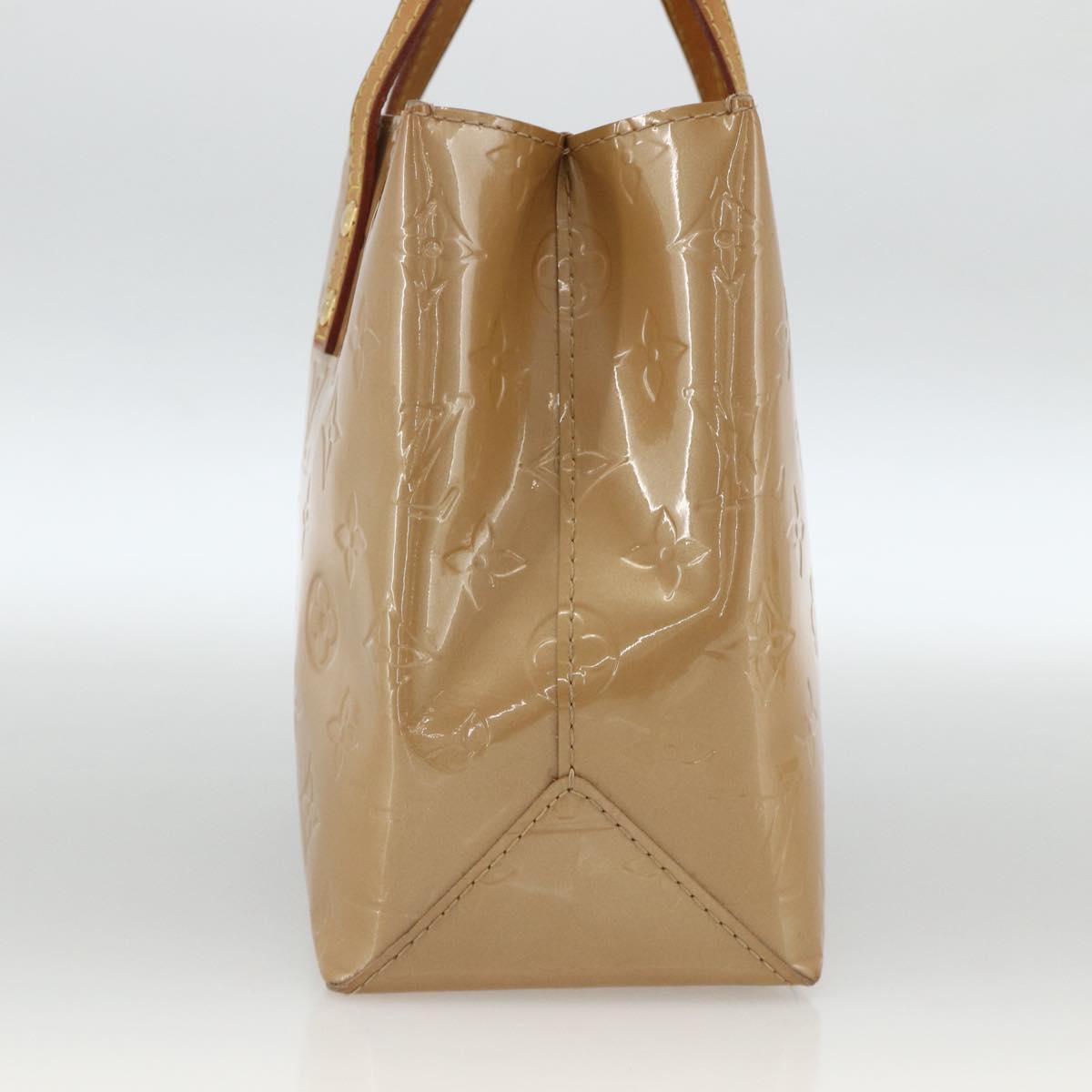 LOUIS VUITTON Monogram Vernis Reade PM Hand Bag Noisette M91334 LV Auth hk3607