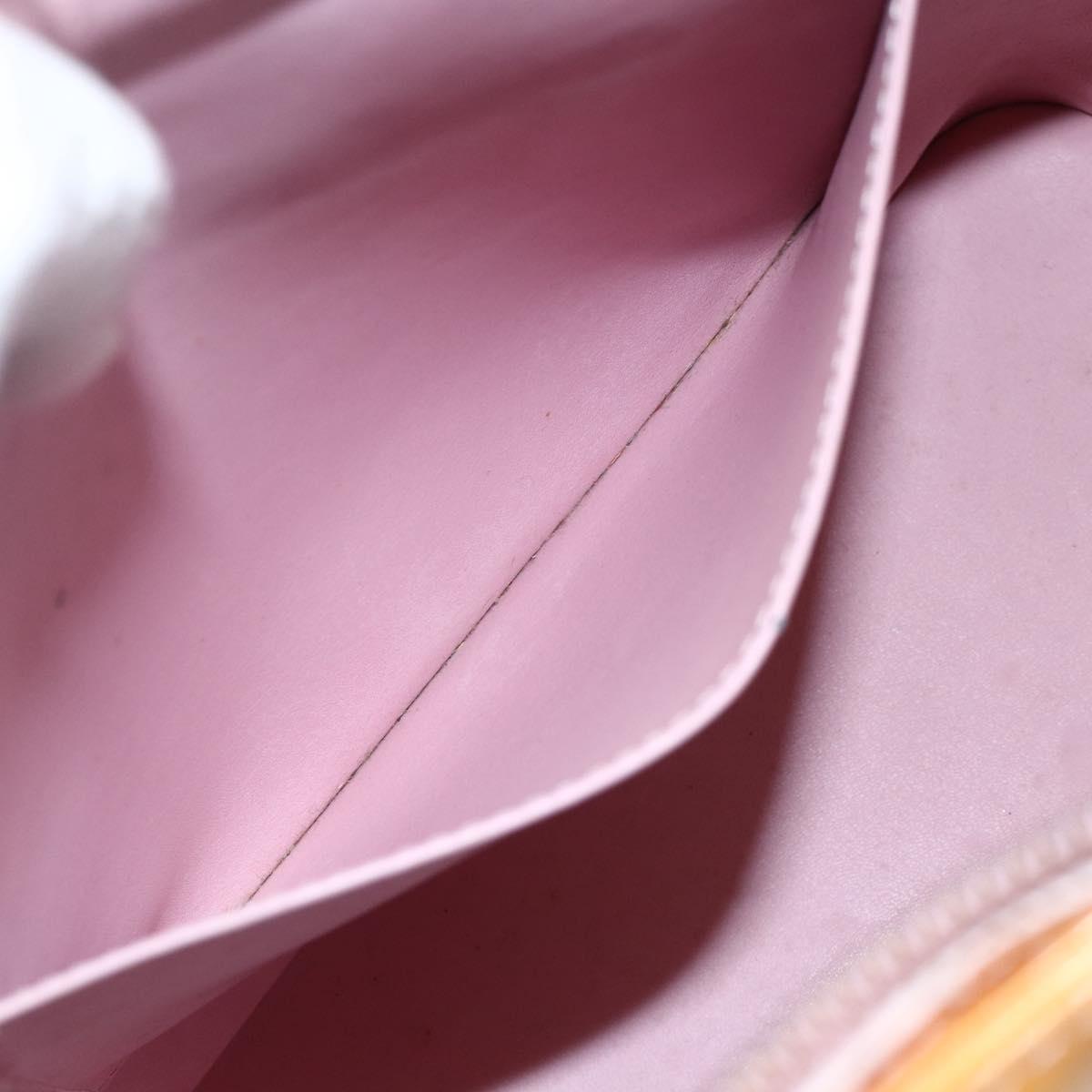 LOUIS VUITTON Monogram Vernis Houston Bag Marshmallow Pink M91302 LV Auth hk3631