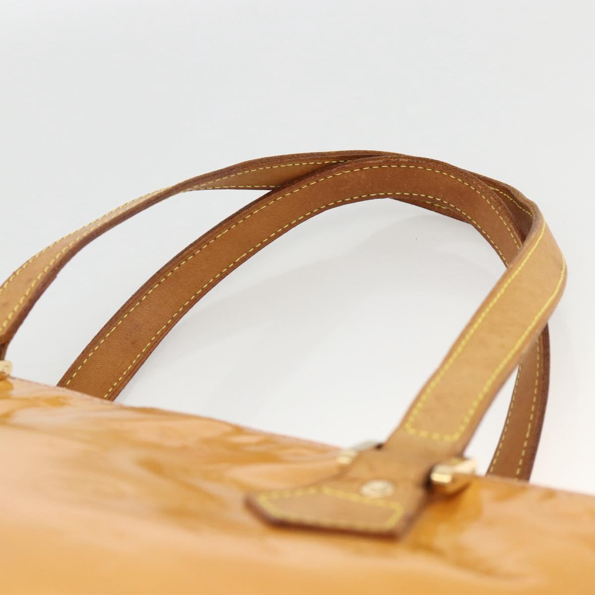 LOUIS VUITTON Monogram Vernis Houston Bag Marshmallow Pink M91302 LV Auth hk3631