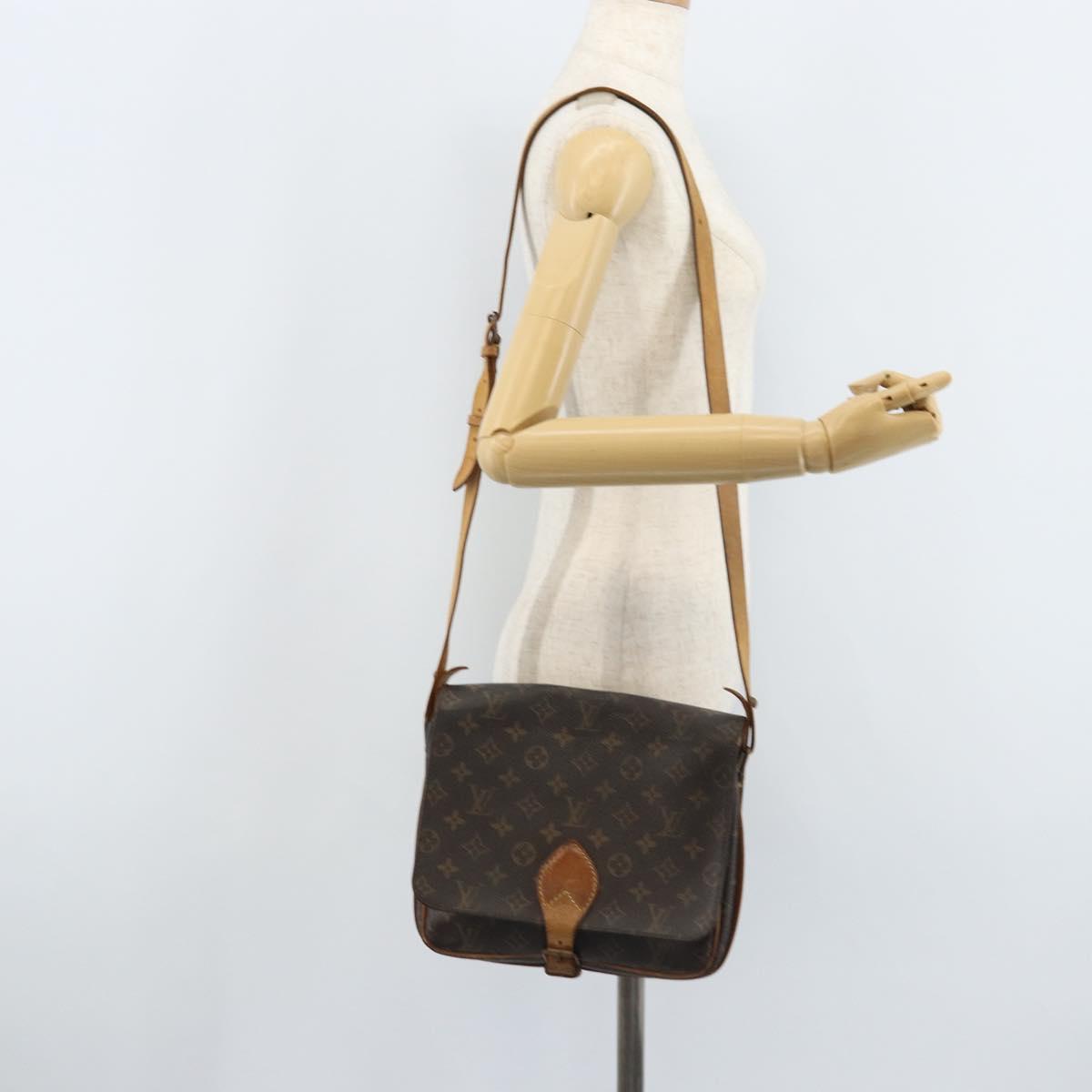 LOUIS VUITTON Monogram Cartouchiere GM Shoulder Bag M51252 LV Auth hk3649