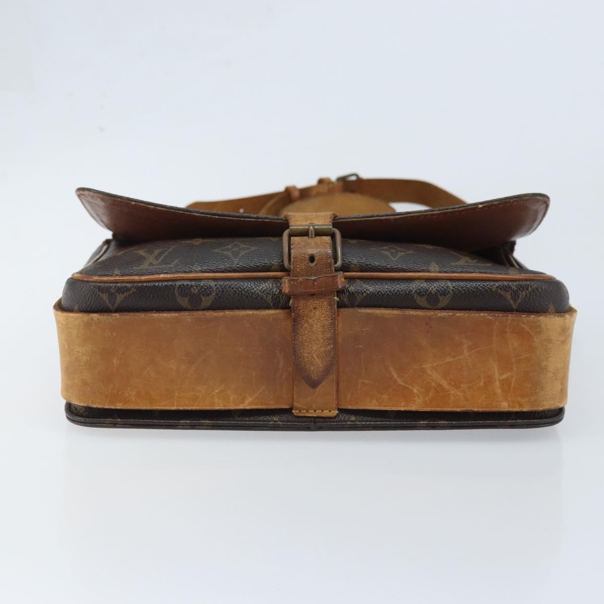 LOUIS VUITTON Monogram Cartouchiere GM Shoulder Bag M51252 LV Auth hk3649