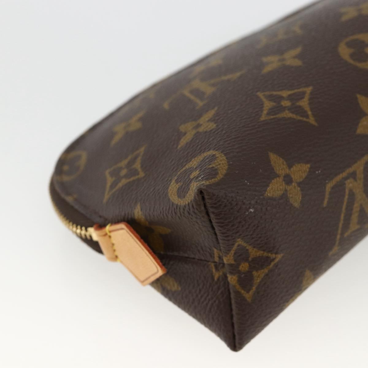 LOUIS VUITTON Monogram Pochette Cosmetic PM Pouch M43998 LV Auth hk3654