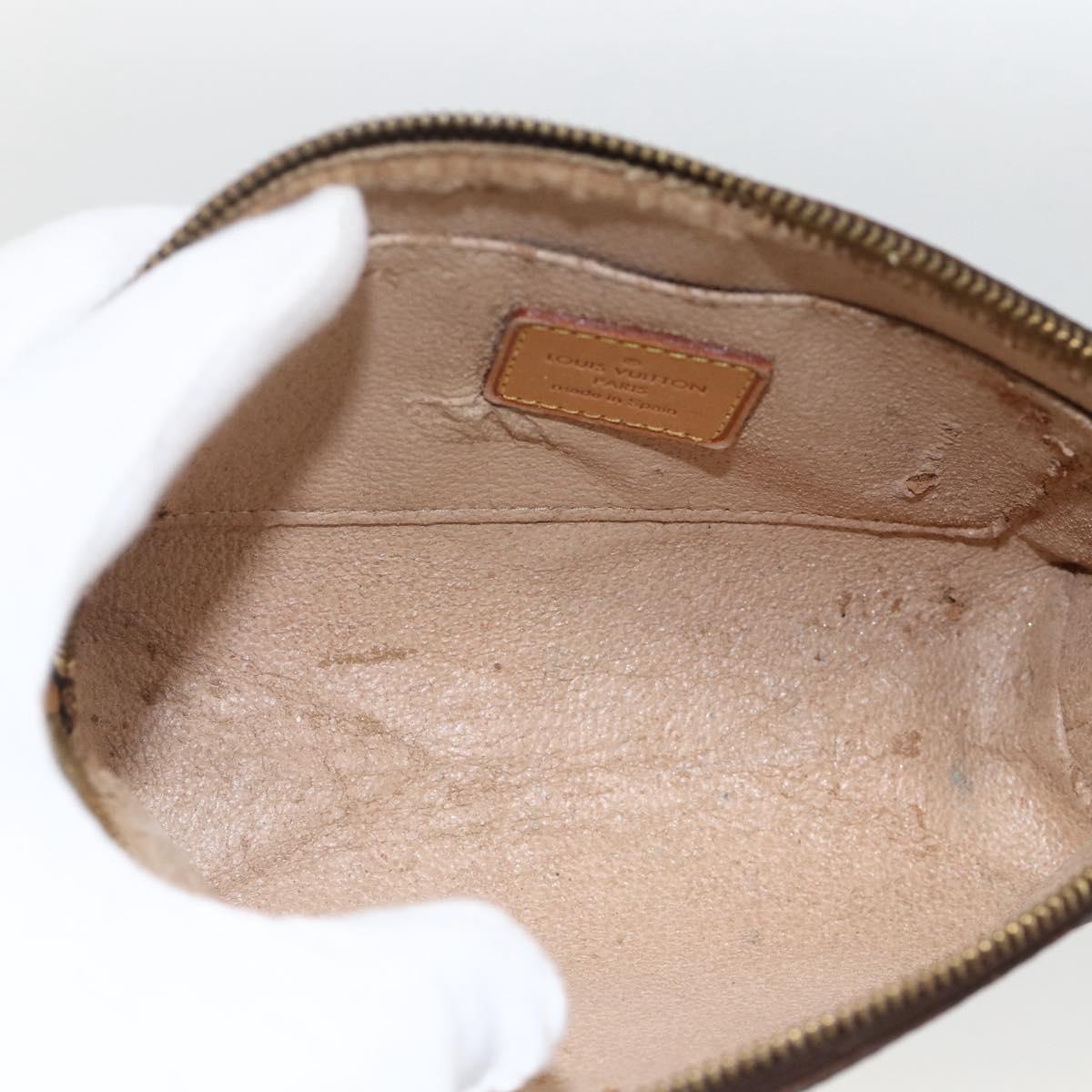 LOUIS VUITTON Monogram Pochette Cosmetic PM Pouch M43998 LV Auth hk3654