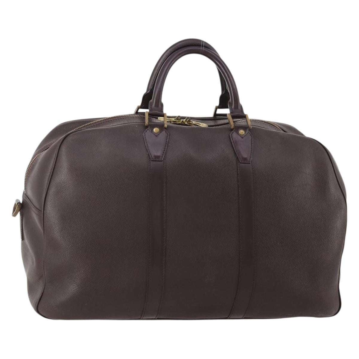 LOUIS VUITTON Taiga Kendall PM Boston Bag Acajou M30126 LV Auth hk3661