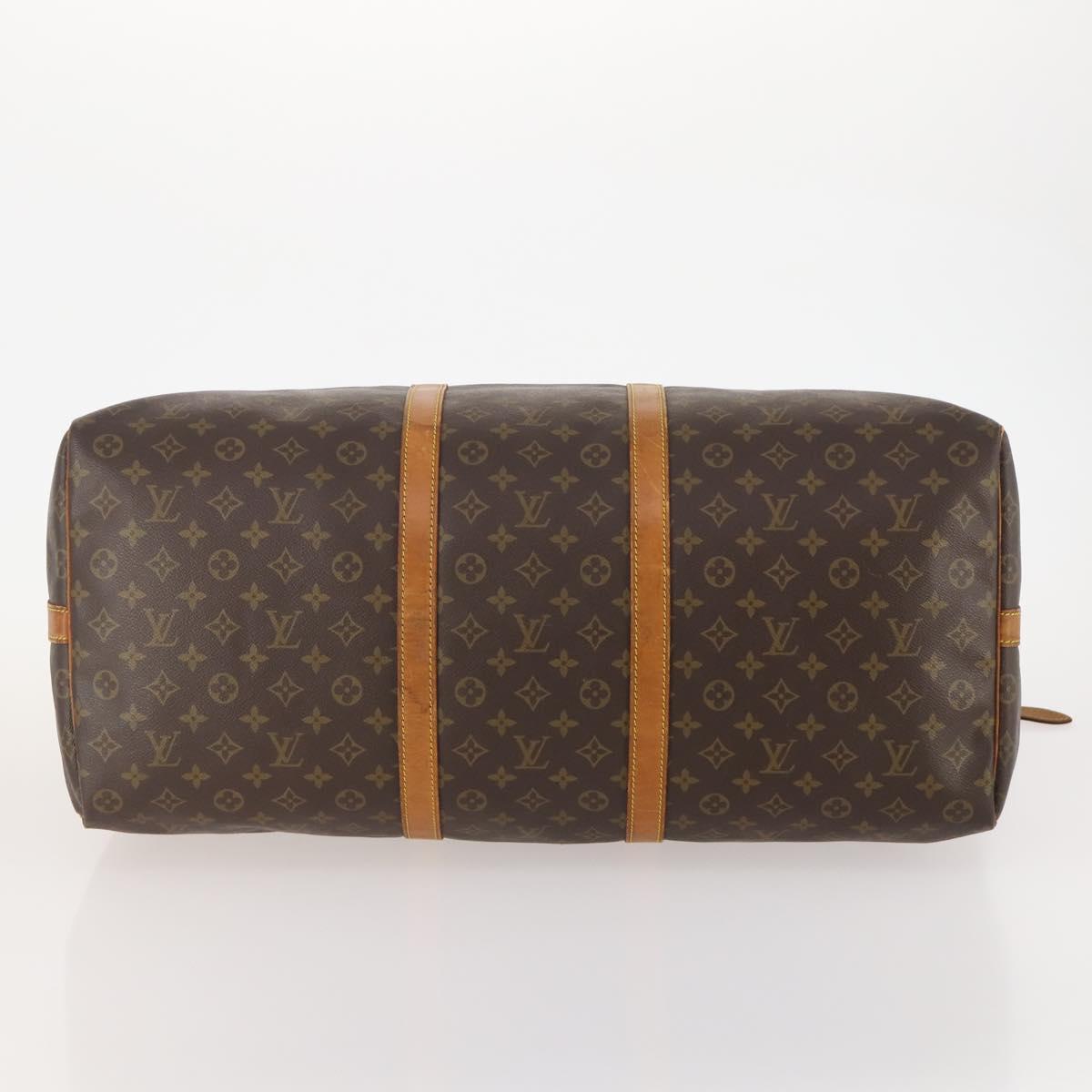 LOUIS VUITTON Monogram Keepall Bandouliere 60 Boston Bag M41412 LV Auth hk3666
