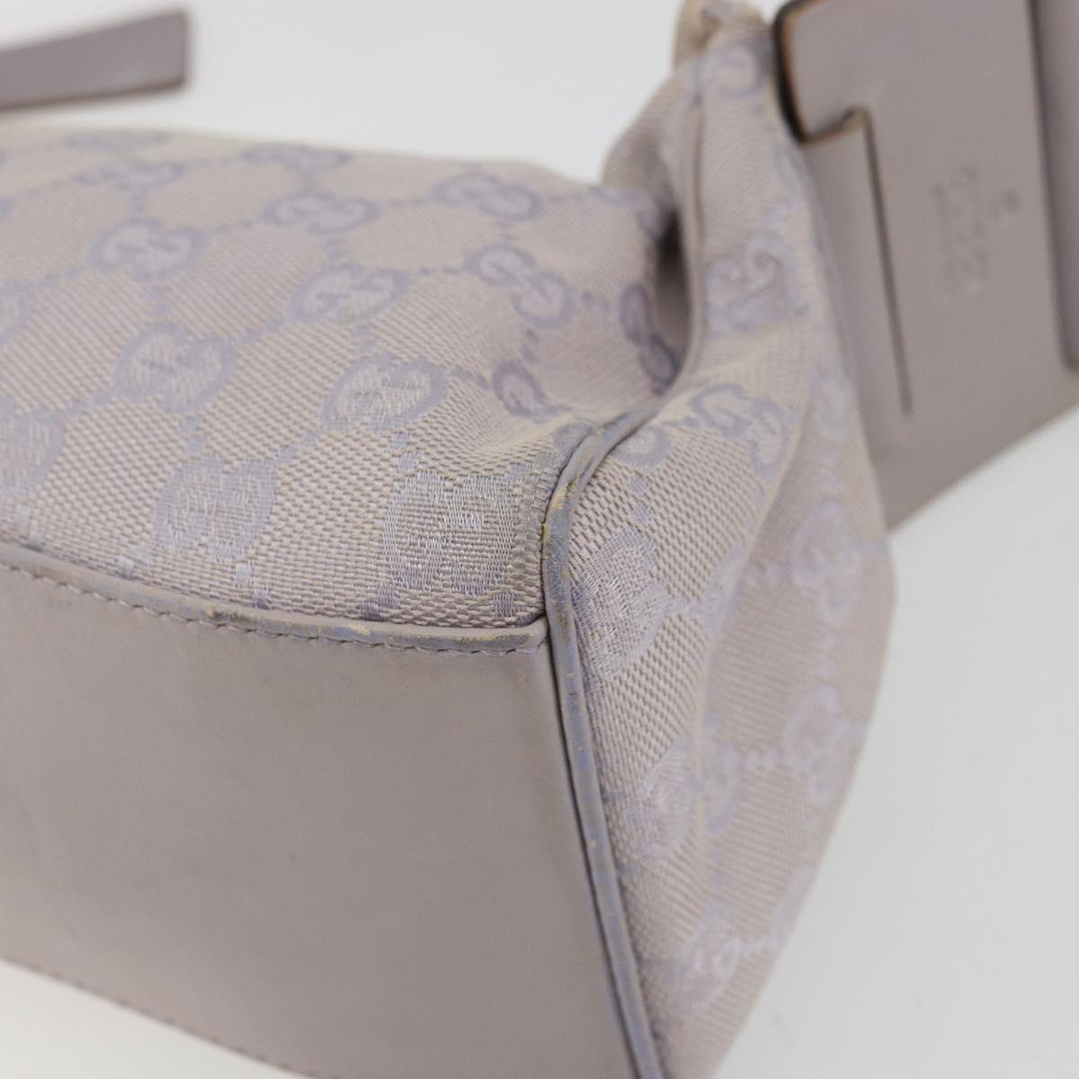 GUCCI GG Canvas Shoulder Bag Purple Gold 92697 Auth hk3677