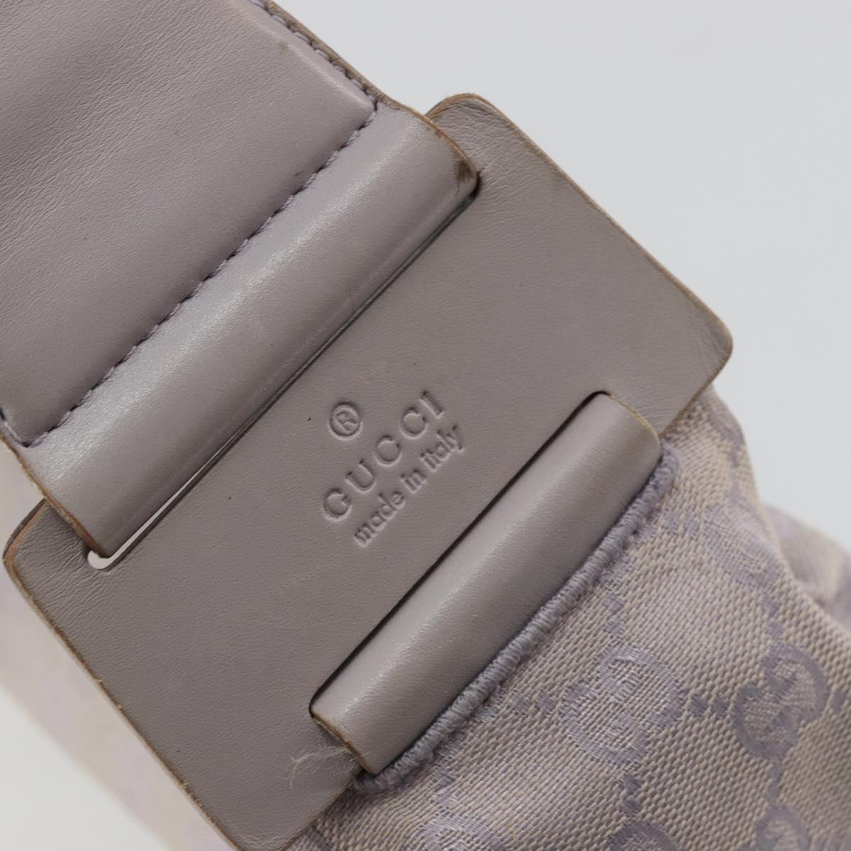GUCCI GG Canvas Shoulder Bag Purple Gold 92697 Auth hk3677