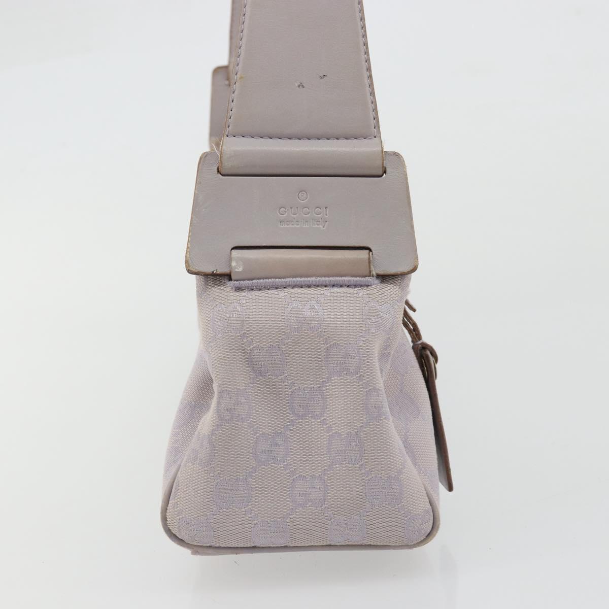GUCCI GG Canvas Shoulder Bag Purple Gold 92697 Auth hk3677