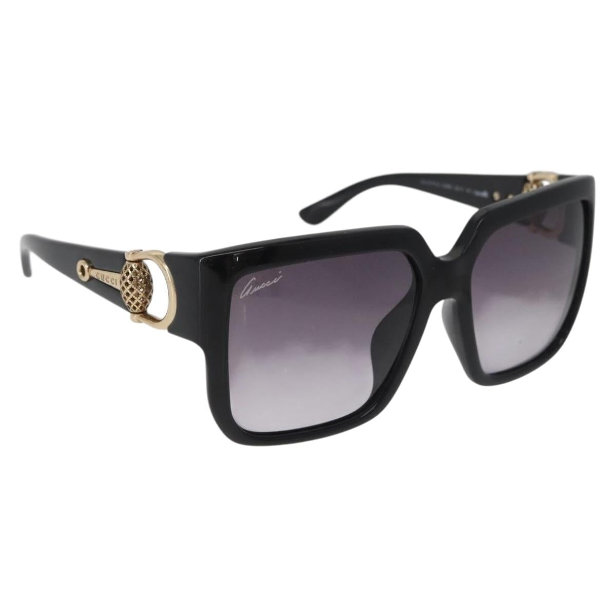 GUCCI Sunglasses plastic Black GG3727 Auth hk3699A