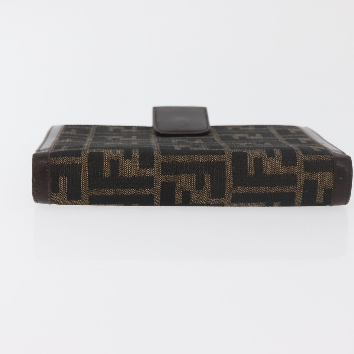 FENDI Zucca Canvas Day Planner Cover Brown Black Auth hk3722A