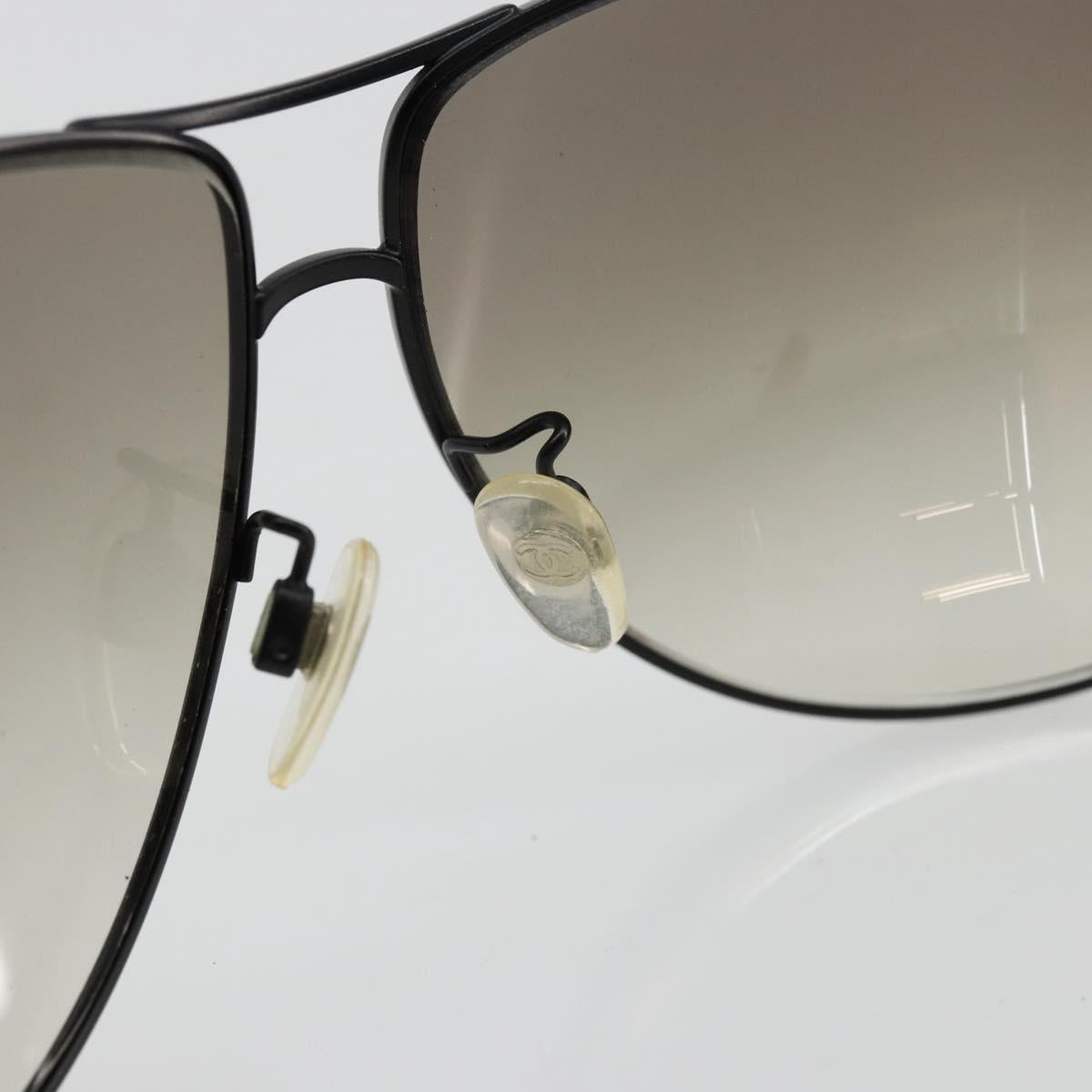 CHANEL Sunglasses plastic Black 4128 CC Auth hk3744A