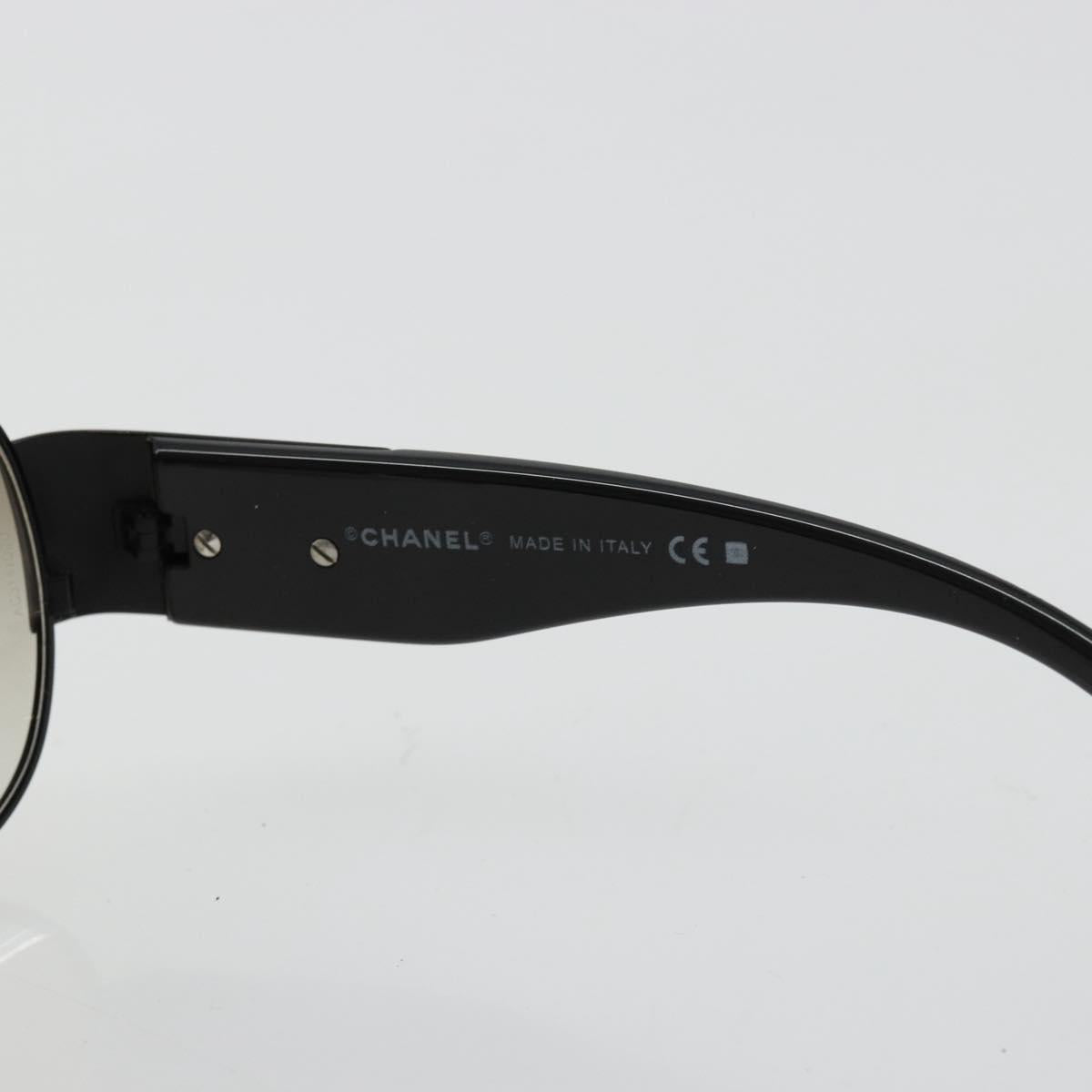 CHANEL Sunglasses plastic Black 4128 CC Auth hk3744A