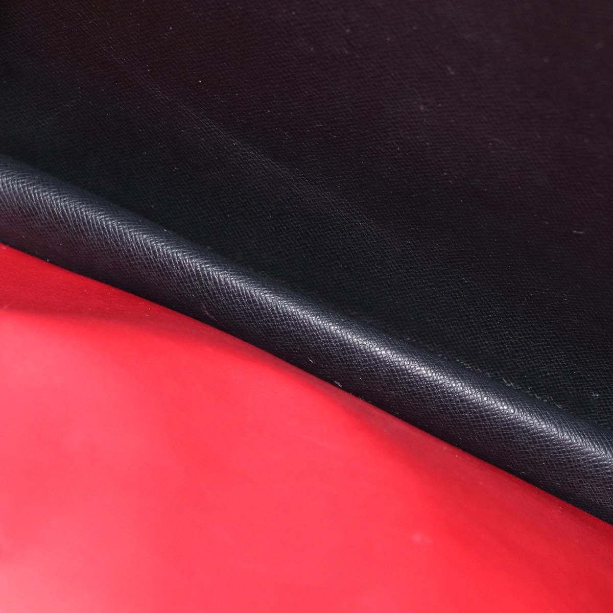 LOUIS VUITTON Epi Bicolor Varenne Hand Bag Black Red M52387 LV Auth hk3749