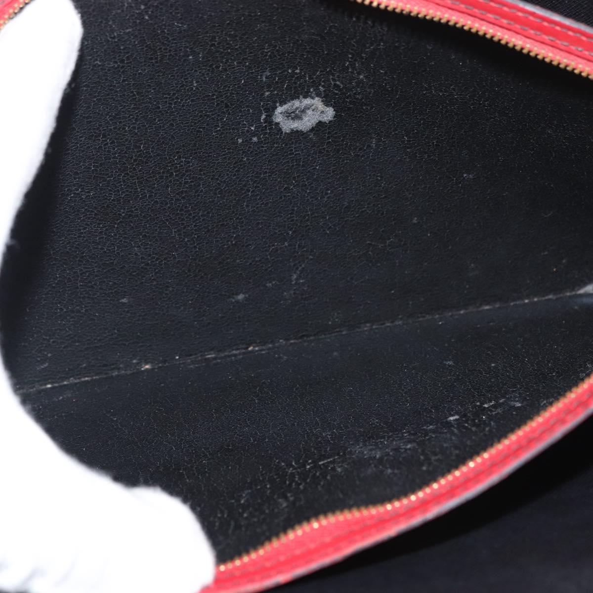 LOUIS VUITTON Epi Bicolor Varenne Hand Bag Black Red M52387 LV Auth hk3749
