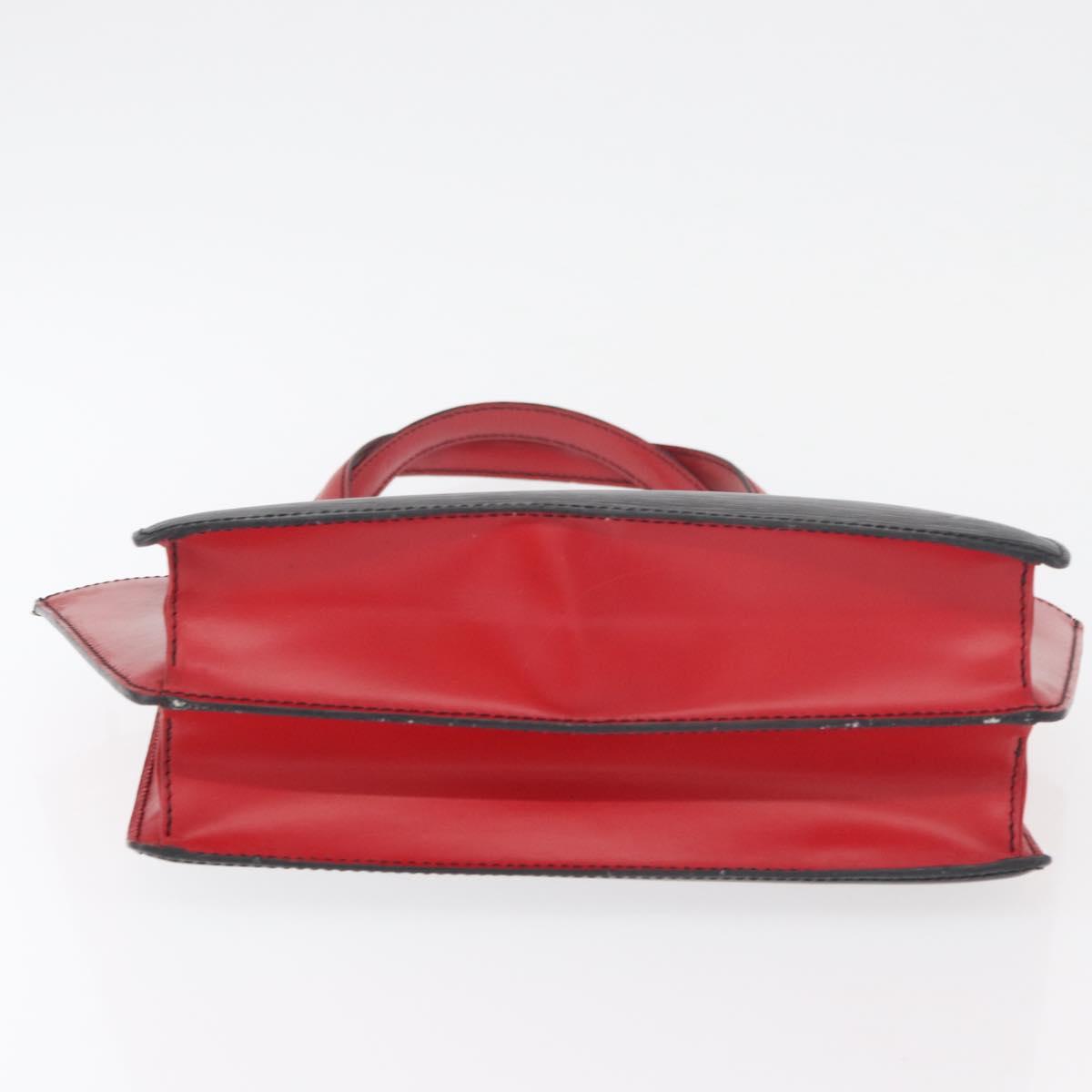 LOUIS VUITTON Epi Bicolor Varenne Hand Bag Black Red M52387 LV Auth hk3749