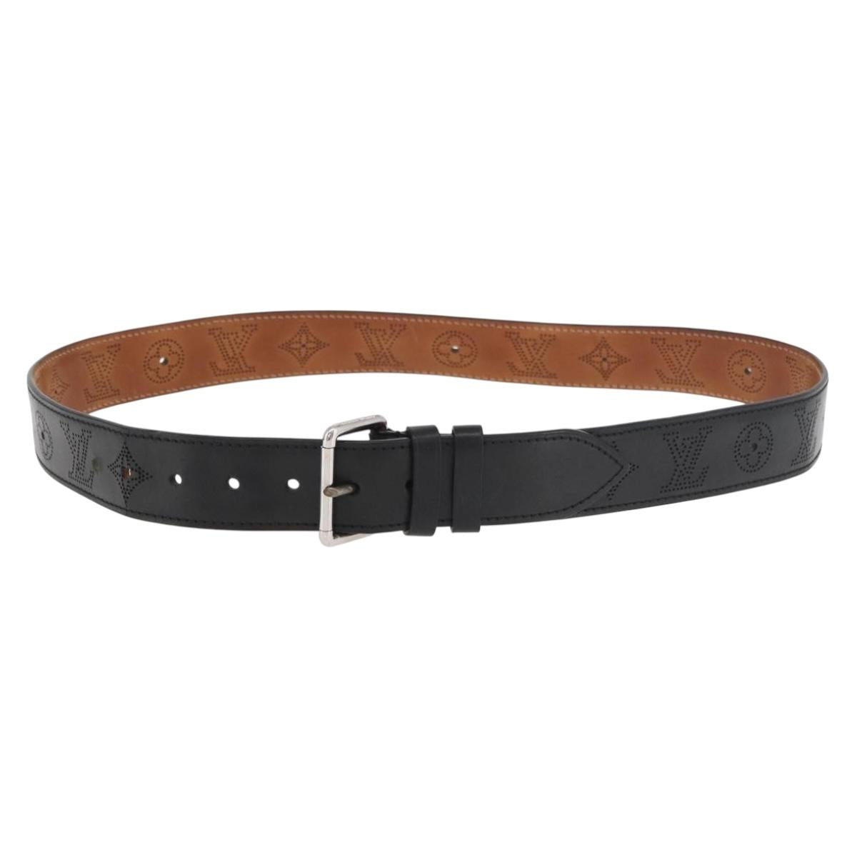 LOUIS VUITTON Monogram Perfo Ceinture Perfo Belt Leather M6931Q LV Auth hk3751