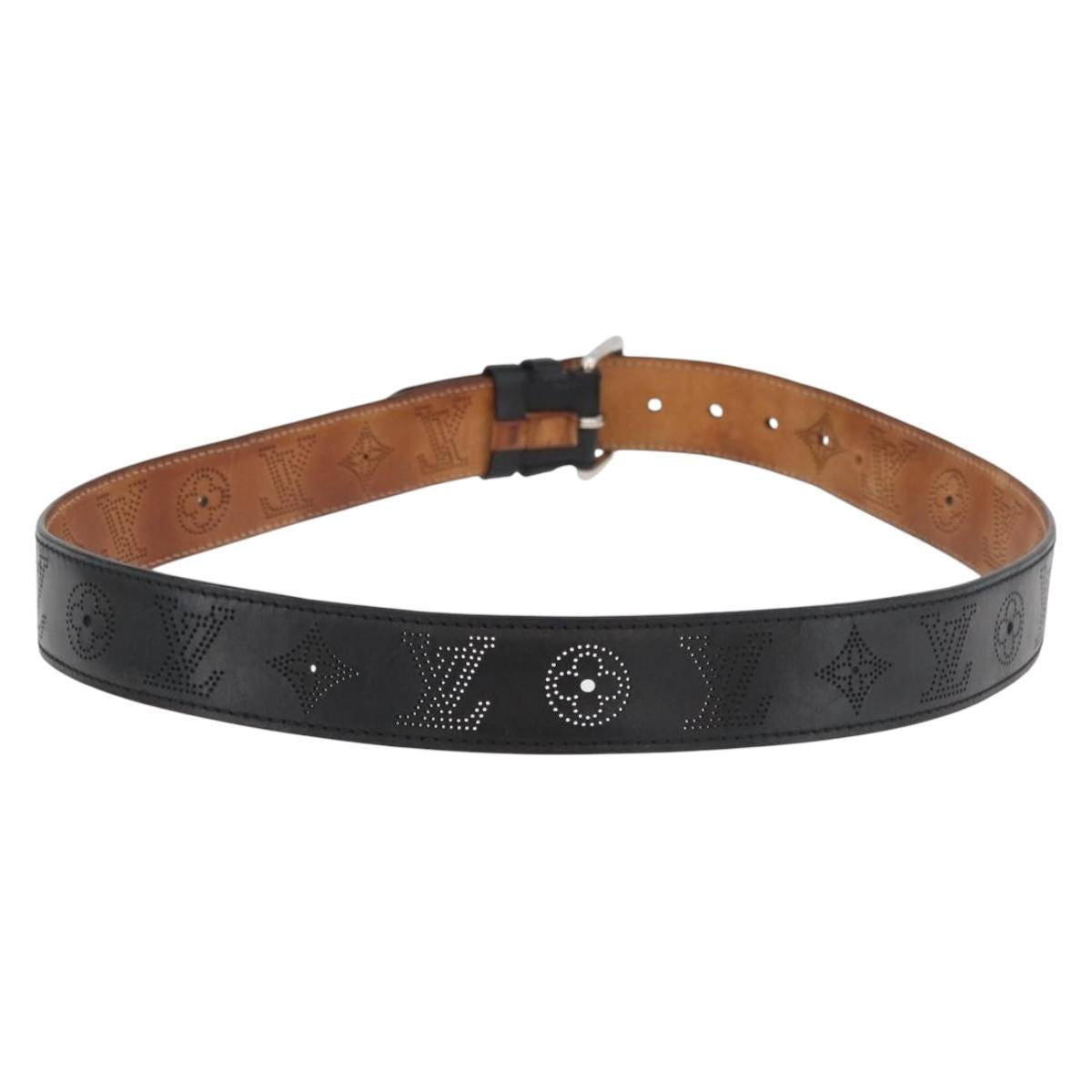 LOUIS VUITTON Monogram Perfo Ceinture Perfo Belt Leather M6931Q LV Auth hk3751