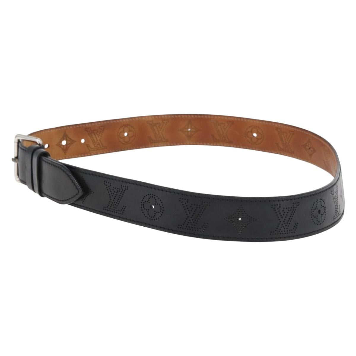 LOUIS VUITTON Monogram Perfo Ceinture Perfo Belt Leather M6931Q LV Auth hk3751