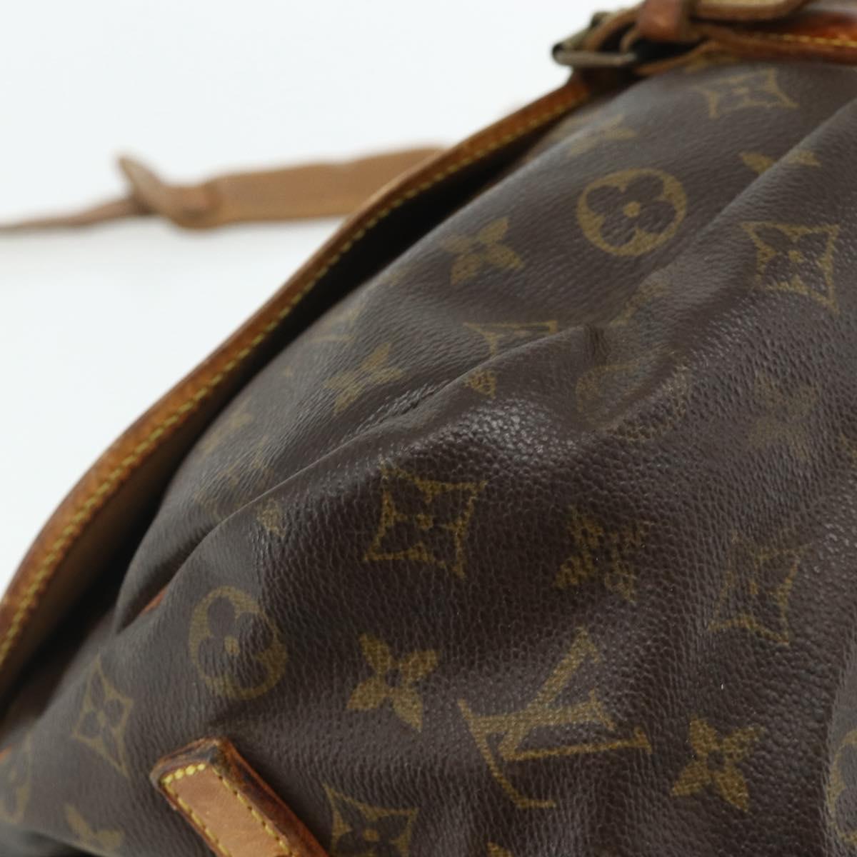 LOUIS VUITTON Monogram Saumur 35 Shoulder Bag M42254 LV Auth hk3754