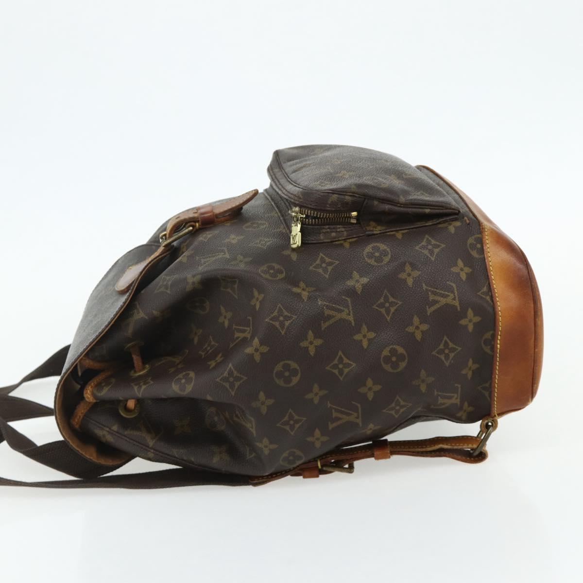 LOUIS VUITTON Monogram Montsouris GM Backpack M51135 LV Auth hk3755