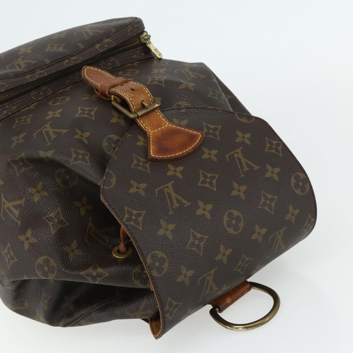 LOUIS VUITTON Monogram Montsouris GM Backpack M51135 LV Auth hk3755