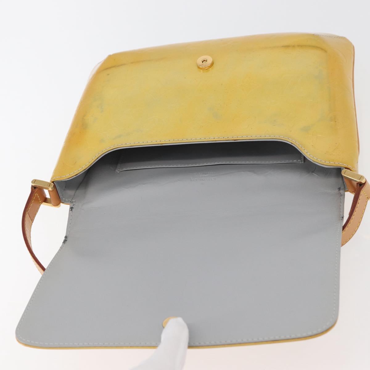 LOUIS VUITTON Monogram Vernis Thompson Street Bag Gris M91008 LV Auth hk3758