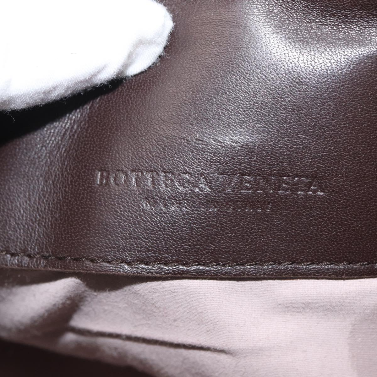 BOTTEGA VENETA Hand Bag Canvas Pink Auth hk3759A