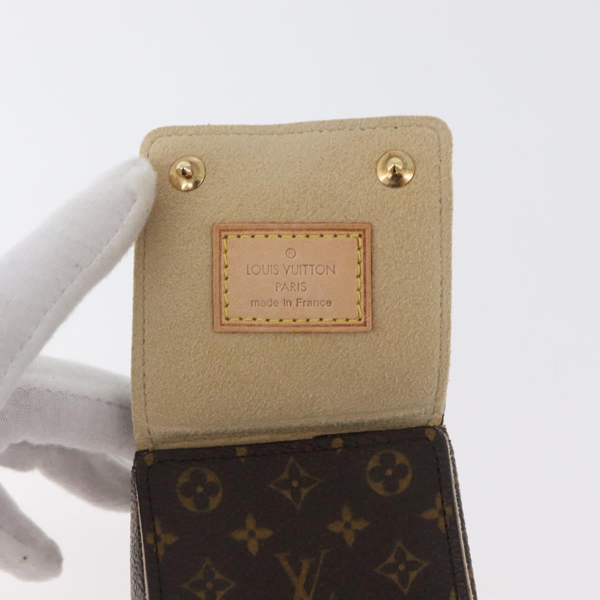 LOUIS VUITTON Monogram Jewelry case Jewelry Box LV Auth hk3762A