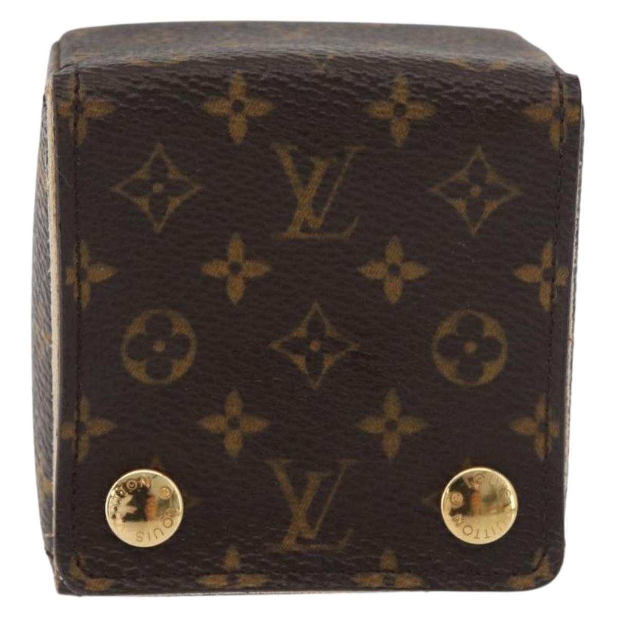 LOUIS VUITTON Monogram Jewelry case Jewelry Box LV Auth hk3762A