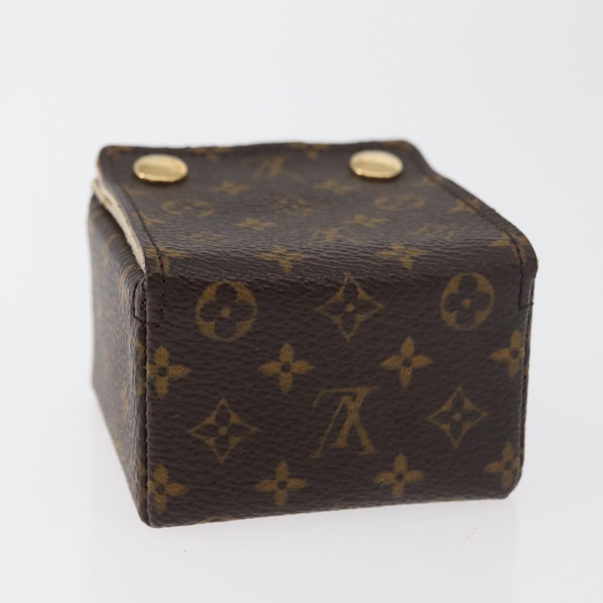 LOUIS VUITTON Monogram Jewelry case Jewelry Box LV Auth hk3762A