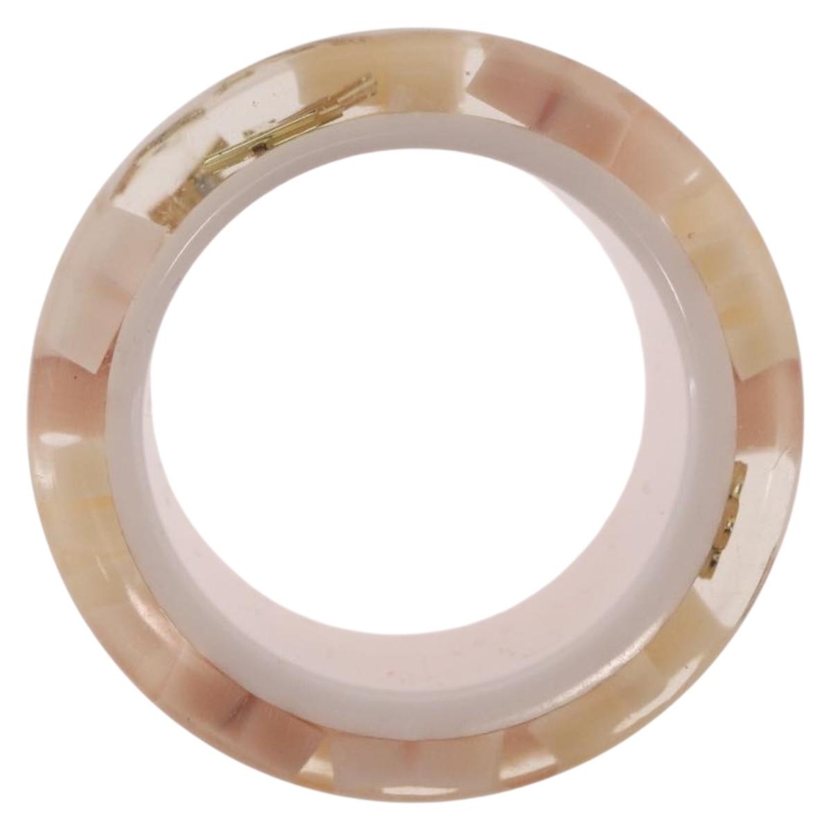 LOUIS VUITTON Berg Farandole Ring plastic M Pink M65816 LV Auth hk3763A